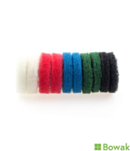 Truvox i-Scrub Pads 10cm Mixed (White,Red,Blue,Green & Black)