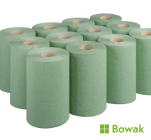 Hand Towel Roll Green 1 Ply 48gsm Embossed Paper