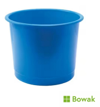 Round 15L Office Bin Blue