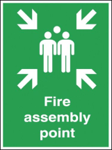 SIGN-FIRE ASSEMBLY POINT rig 450x600mm