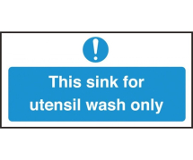 This Sink For Utensil Wash Ony   S/A Vinyl 200x100mm