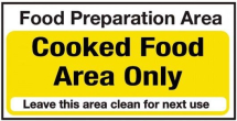 Cooked Food Area Only 200x100 mm