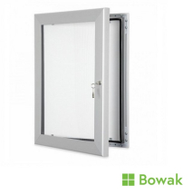 Display Case Silver A3 Lockable