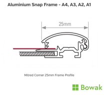 Snap Poster Frame A2 Silver