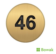 Table Number Discs Gold