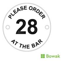 Order At Bar Table Disc White
