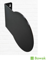 Projecting Toilet Door Sign Black 220 x 165mm
