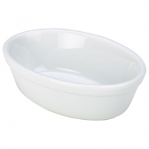Genware Oval Pie Dish White 16cm