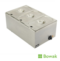Hallco Bain Marie 3x1/3GN Wet Heat