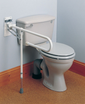Grab Rail with Supporting Leg