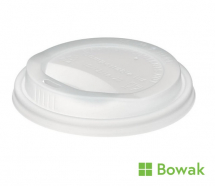 Hot Cup Lid 12-16oz White CPLA Go-Pak