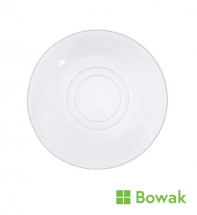 Porcelite Double Well Saucer White 15cm