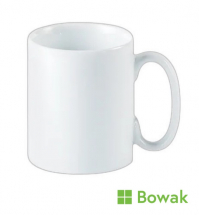 Porcelite Mug Straight Sided White 340ml