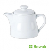 Porcelite Tea Pot Traditional White 780ml