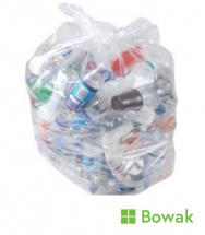 Waste Sack HD 20kg Clear 18x29x39inch