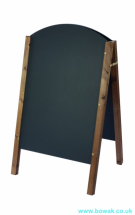 Curved Top A-Board Oak Legs Small