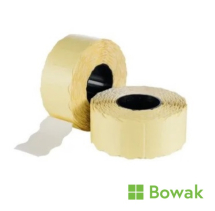 Retail Labelling CT4 White Removable 26x12mm Wavy Edge
