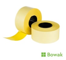 CT4 Meto Yellow Peelable Labels - Roll of 1500