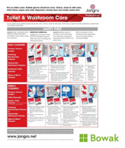 Jangro Toilet & Washroom Care Chart