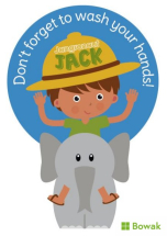 Jangronauts Stickers Wash Your Hands Jack