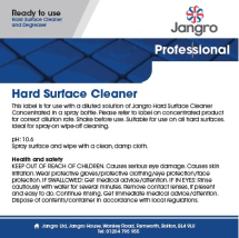 Label Jangro Hard Surface Cleaner