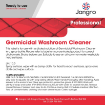Jangro Trigger Spray Label - Germicidal Washroom Cleaner
