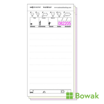 Order Pads Three-part NCR 9x17cm