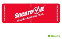 Tamper Evident Secure it Label 1x3inch 250 per Roll