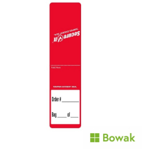 Tamper Evident Secure it Label 1.5x6inch 250 per Roll