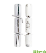 Silver & White Stars Crackers 12inch