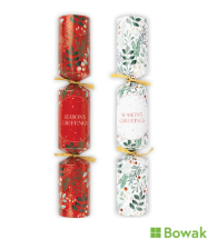 Red & Gold Traditional Holly Crackers 10inch