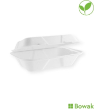 Clamshell Box Heavyweight Bagasse 9x6inch