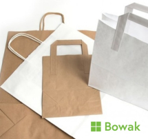 White Carrier Bag with Twist Handle190x80x210mm
