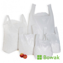 White Vest Carrier  Poppy 11 x 17 x 21inch 14mu
